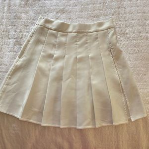 Shein White Pleated Tennis Skirt